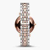 Emporio Armani Gianni T Bar Quartz White Dial Two Tone Steel Strap Watch For Women - AR80035 Buy Now By Emporio Armani