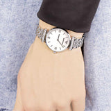 Emporio Armani T Bar Mother of Pearl Dial Steel Strap Watch For Women - AR1682 Buy Now By Emporio Armani