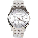 Emporio Armani Velente Chronograph Quartz Silver Dial Silver Steel Strap Watch For Men - AR1702 Buy Now By Emporio Armani
