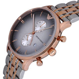 Emporio Armani Gianni Chronograph Grey Dial Two Tone Steel Strap Watch For Men - AR1721 Buy Now By Emporio Armani