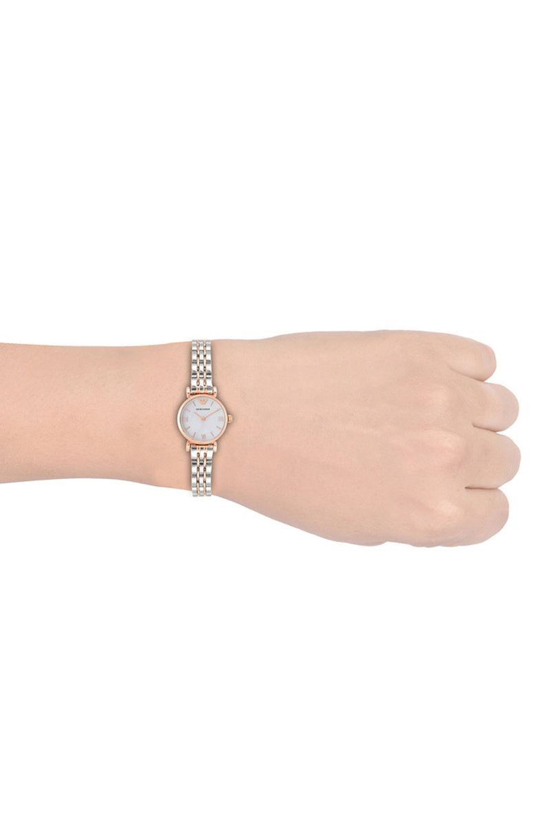 Emporio Armani Gianni Mother of Pearl Dial Two Tone Steel Strap Watch For Women - AR1764 Buy Now By Emporio Armani