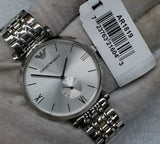 Emporio Armani Classic Silver Dial Silver Steel Strap Watch For Men - AR1819 Buy Now By Emporio Armani