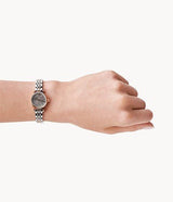 Emporio Armani Gianni T Bar Grey Dial Two Tone Steel Strap Watch For Women - AR1841 Buy Now By Emporio Armani