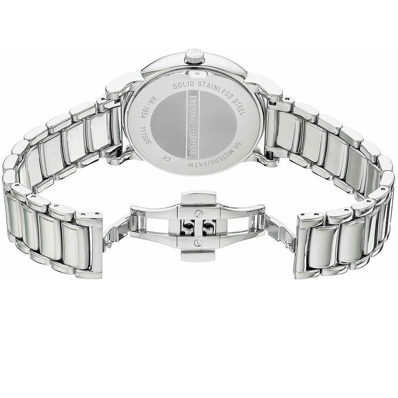 Emporio Armani Luigi Black Dial Silver Steel Strap Watch For Men - AR1894 Buy Now By Emporio Armani