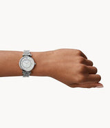 Emporio Armani Gianni T-Bar Mother of Pearl Dial Silver Stainless Steel Watch For Women - AR1908 Buy Now By Emporio Armani