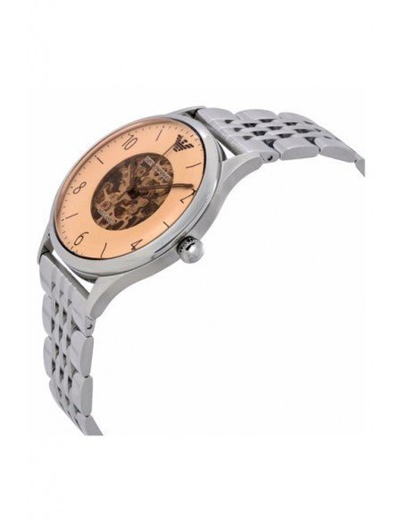 Emporio Armani Meccanico Multicolor Dial Silver Steel Strap Watch For Men - AR1922 Buy Now By Emporio Armani