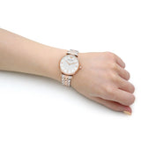 Emporio Armani Gianni T Bar White Dial Two Tone Steel Strap Watch For Women - AR1926 Buy Now By Emporio Armani
