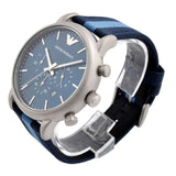 Emporio Armani Luigi Chronograph Quartz Blue Dial Blue Nylon Strap Watch For Men - AR1949 Buy Now By Emporio Armani