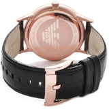 Emporio Armani Renato Quartz Black Dial Black Leather Strap Watch For Men - AR2425 Buy Now By Emporio Armani