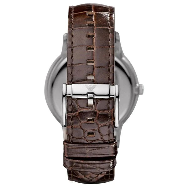 Emporio Armani Classic Quartz Brown Dial Brown Leather Strap Watch For Men - AR2427 Buy Now By Emporio Armani