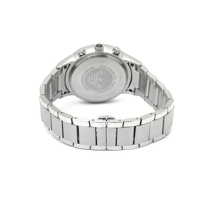 Emporio Armani Classic Chronograph Black Dial Silver Steel Strap Watch For Men - AR2434 Buy Now By Emporio Armani