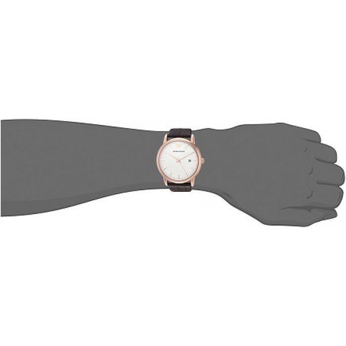 Emporio Armani Luigi White Dial Brown Leather Strap Watch For Men - AR2502 Buy Now By Emporio Armani
