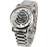 Emporio Armani Meccanico Automatic Silver Dial Silver Steel Strap Watch for Men - AR60006 Buy Now By Emporio Armani