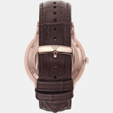 Emporio Armani Meccanico Automatic Silver Dial Brown Leather Strap Watch For Men - AR60039 Buy Now By Emporio Armani