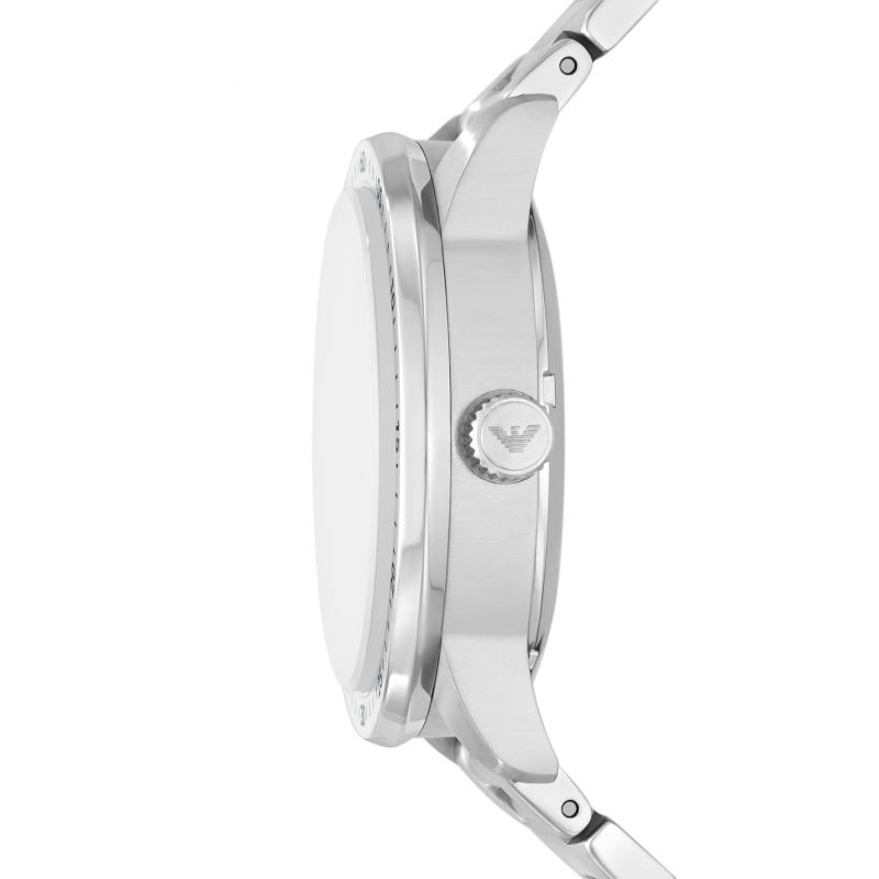 Emporio Armani Meccanico Chronograph Automatic Green Dial Silver Steel Strap Watch For Men - AR60053 Buy Now By Emporio Armani