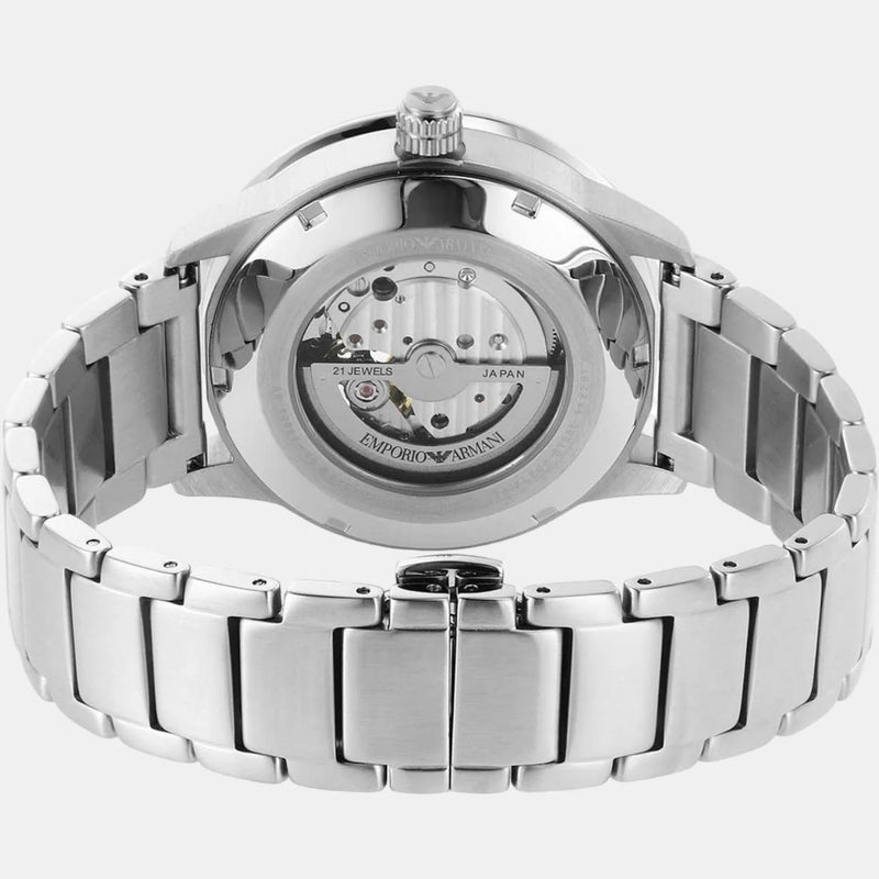 Emporio Armani Meccanico Chronograph Automatic Green Dial Silver Steel Strap Watch For Men - AR60053 Buy Now By Emporio Armani