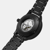 Emporio Armani Meccanico Automatic Black Dial Black Steel Strap Watch For Men - AR60054 Buy Now By Emporio Armani