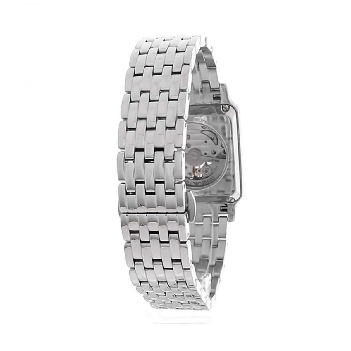 Emporio Armani Meccanico Automatic Green Dial Silver Steel Strap Watch For Men - AR60067
