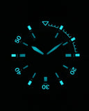 Emporio Armani Sea Explorer Automatic Black Dial Black Silicone Strap Watch For Men - AR60078