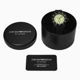 Emporio Armani Sea Explorer Automatic Yellow Dial Black Silicone Strap Watch For Men - AR60085 Buy Now By Emporio Armani