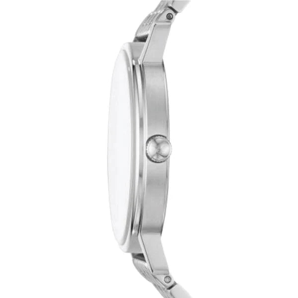 Emporio Armani Kappa Quartz Blue Dial Silver Steel Strap Watch For Men - AR80010