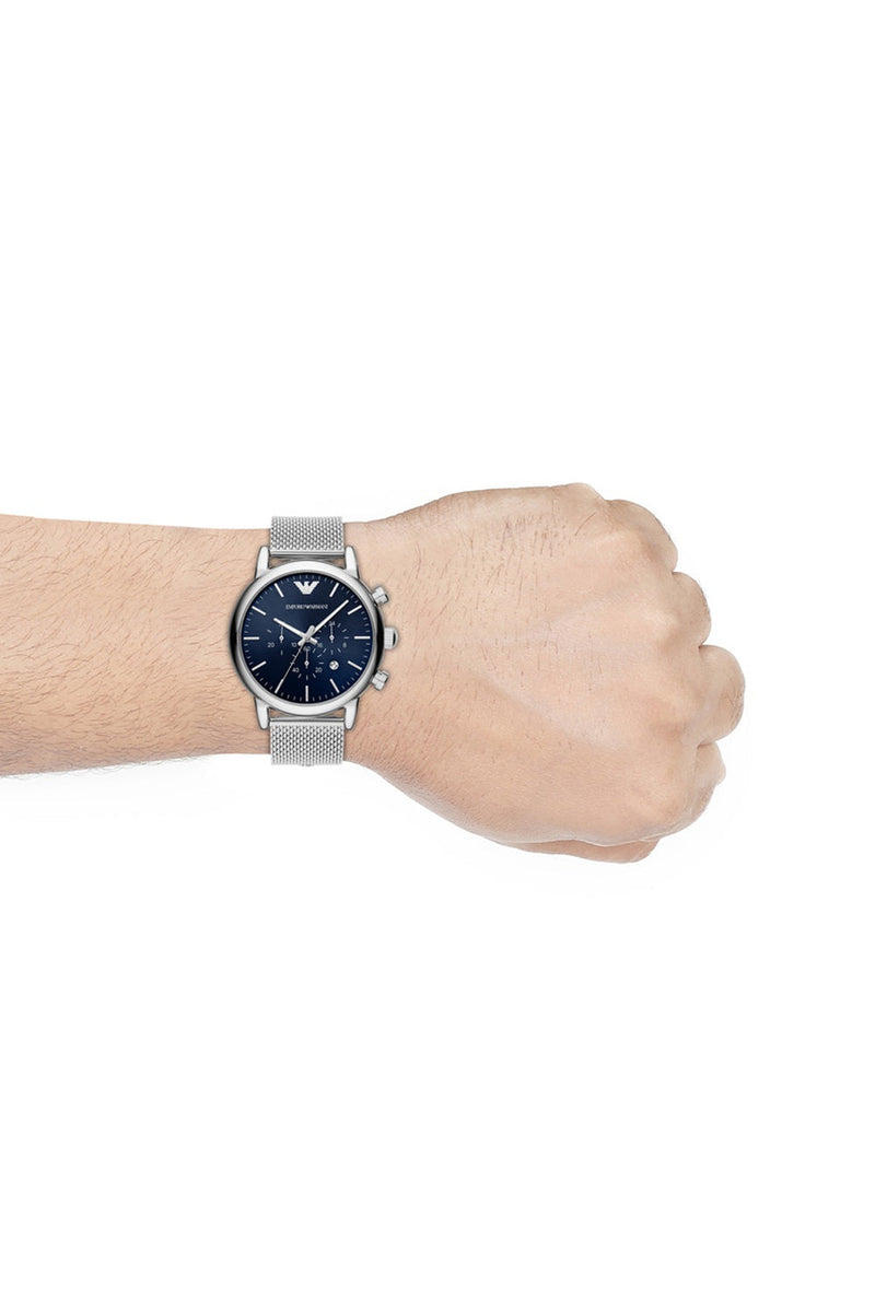 Shop Hugo Boss Companion Blue Dial Silver Steel Strap Watch for Men - 1513653 in USA