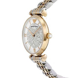 Emporio Armani Gianni T Bar White Dial Two Tone Steel Strap Watch For Women - AR8031 Buy Now By Emporio Armani