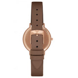 Emporio Armani Classic Analog Silver Dial Brown Leather Strap Watch For Women - AR8040 Buy Now By Emporio Armani