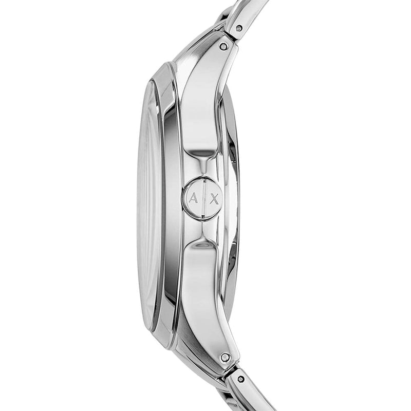 Armani Exchange Hampton Chronograph Black Dial Silver Steel Strap Watch For Men - AX2179 Buy Now By Armani Exchange