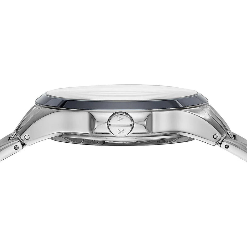Armani Exchange Hampton Chronograph Grey Dial Silver Steel Strap Watch For Men - AX2405 Buy Now By Armani Exchange