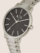Armani Exchange Cayde Analog Black Dial Silver Steel Strap Watch For Men - AX2700 Buy Now By Armani Exchange