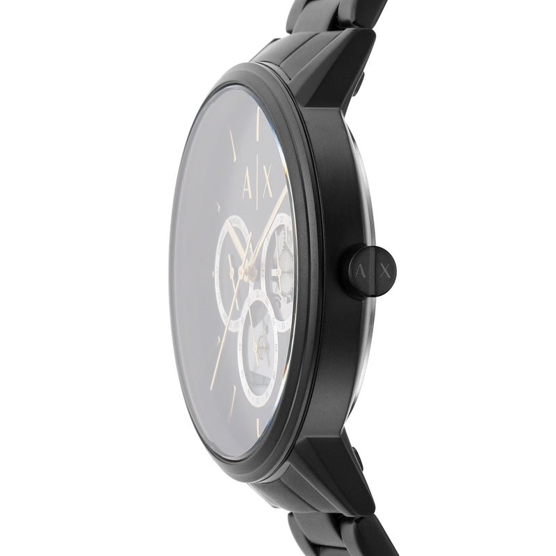 Armani Exchange Cayde Chronograph Black Dial Black Steel Strap Watch for Men - AX2748 Buy Now By Armani Exchange