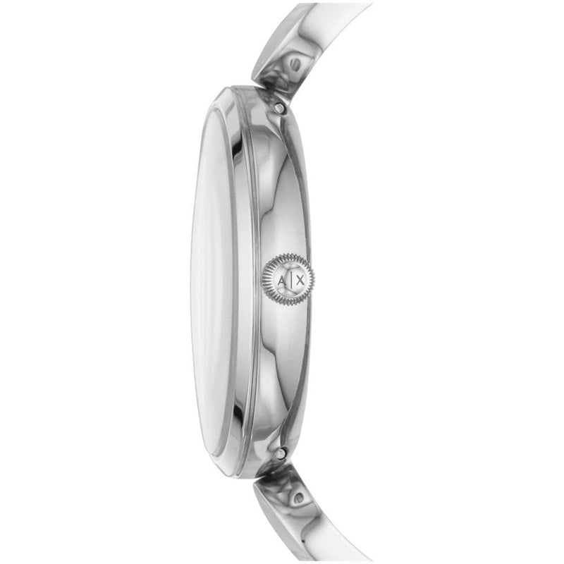Armani Exchange Lola Analog Silver Dial Silver Mesh Strap Watch For Women - AX5535 Buy Now By Armani Exchange