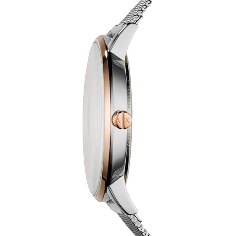 Armani Exchange Lola Analog White Dial Silver Mesh Strap Watch For Women - AX5537 Buy Now By Armani Exchange