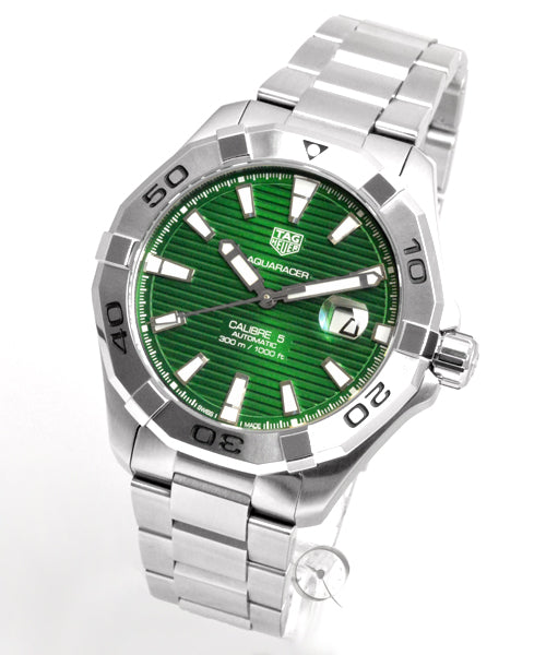 Tag Heuer Aquaracer Green Dial Watch for Men - WAY2015.BA0927 Buy Now By Tag Heuer