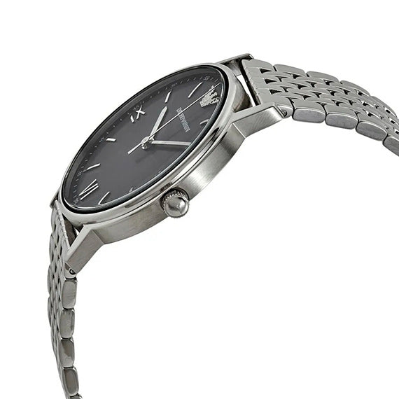 Shop Emporio Armani Kappa Quartz Grey Dial Silver Mesh Bracelet Watch For Men - AR11068 in USA
