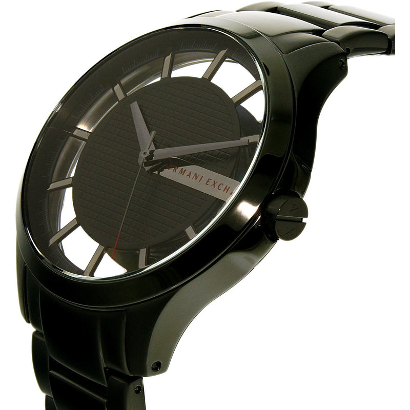 Armani Exchange Hampton Chronograph Black Dial Black Steel Strap Watch For Men - AX2189 Buy Now By Armani Exchange