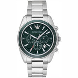 Emporio Armani Sportivo Chronograph Blue Dial Silver Steel Strap Watch For Men - AR6090 Buy Now By Emporio Armani