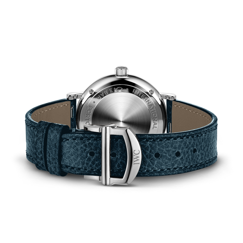 IWC Portofino Automatic Silver Dial Blue Leather Strap Watch for Women - IW357411 Buy Now By IWC