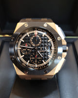Audemars Piguet Royal Oak Offshore Chronograph Black Dial Black Rubber Strap Watch for Men - 26401RO.OO.A002CA.02