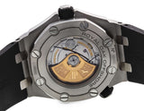 Audemars Piguet Royal Oak Offshore Diver Black Dial Black Rubber Strap Watch for Men - 15710ST.OO.A002CA.01