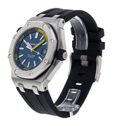 Audemars Piguet Royal Oak Offshore Diver Blue Dial Blue Rubber Strap Watch for Men - 15710ST.OO.A027CA.01