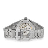 Audemars Piguet Royal Oak 50th Anniversary Diamonds Blue Dial Silver Steel Strap Watch for Men - 15551ST.ZZ.1356ST.02