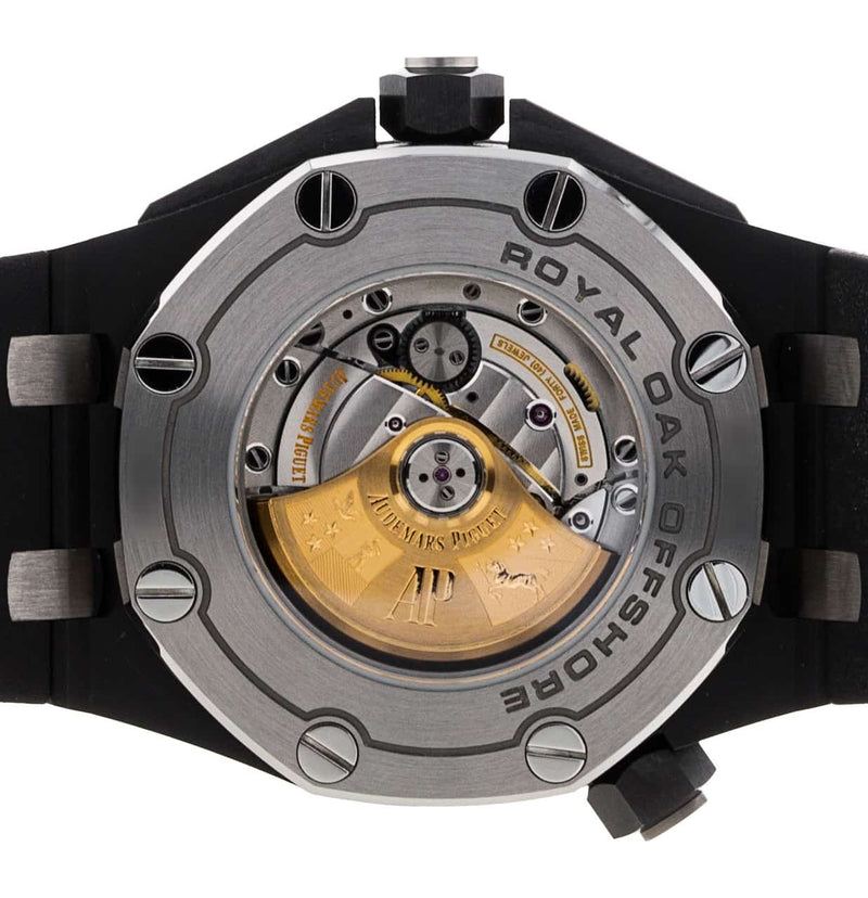 Audemars Piguet Royal Oak Offshore Diver Black Dial Black Rubber Strap Watch for Men - 15707CE.OO.A002CA.01
