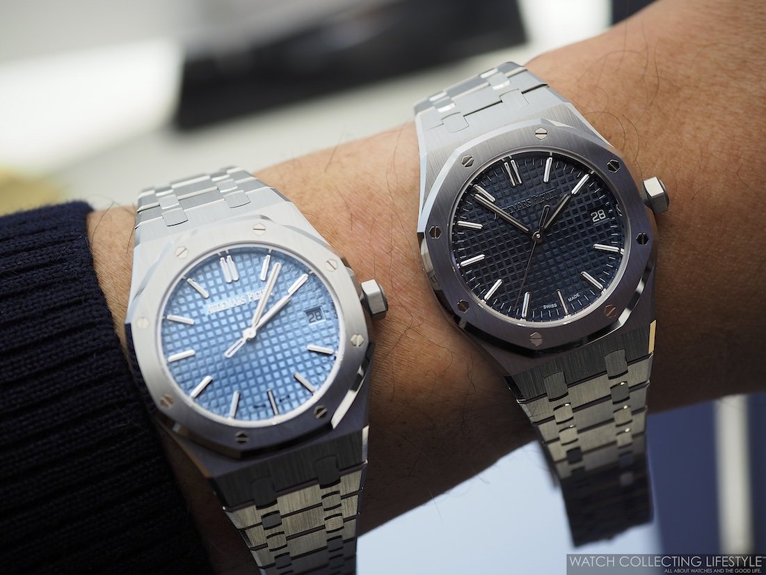 Audemars Piguet Royal Oak Automatic Blue Dial Silver Steel Strap Watch for Men - 15550ST.OO.1356ST.02