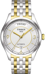 Tissot T Classic T One Automatic Silver Dial Two Tone Steel Strap Watch For Men - T038.430.22.037.00 Buy Now By Tissot