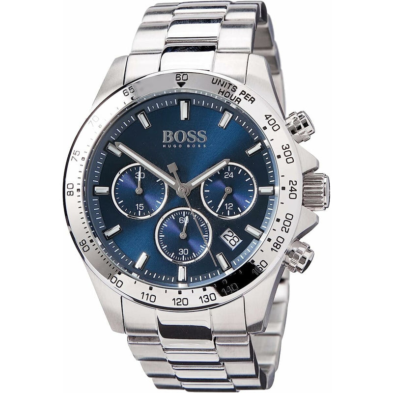 Hugo Boss Ikon Blue Dial Silver Steel Strap Watch for Men - 1512963 Buy Now By Hugo Boss