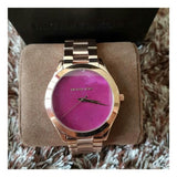 Michael Kors Runway Pink Dial Rose Gold Steel Strap Watch for Women - MK3550 Buy Now By Michael Kors