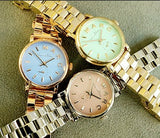 Marc Jacobs Baker Mint Green Dial Gold Steel Strap Watch for Women - MBM3284 Buy Now By Marc Jacobs