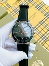 Burberry The City Black Dial Black Leather Strap Watch for Men - BU9382 Buy Now By Burberry